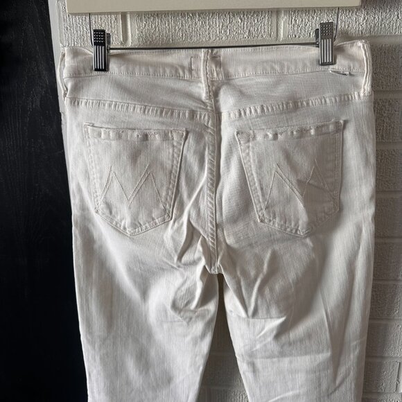 Mother The Rascal Ankle Snippet, White/Cream, 28 - Picture 8 of 14